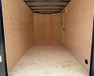 Thumbnail Photo of 2027 Royal Cargo 6x12 V Nose Cargo / Enclosed Trailer Ramp Door Charcoal Grey Tandem Axle 7700lb GVW (GSR)