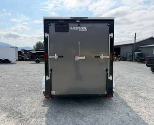 Thumbnail Photo of 2027 Royal Cargo 6x12 V Nose Cargo / Enclosed Trailer Ramp Door Charcoal Grey Tandem Axle 7700lb GVW (GSR)