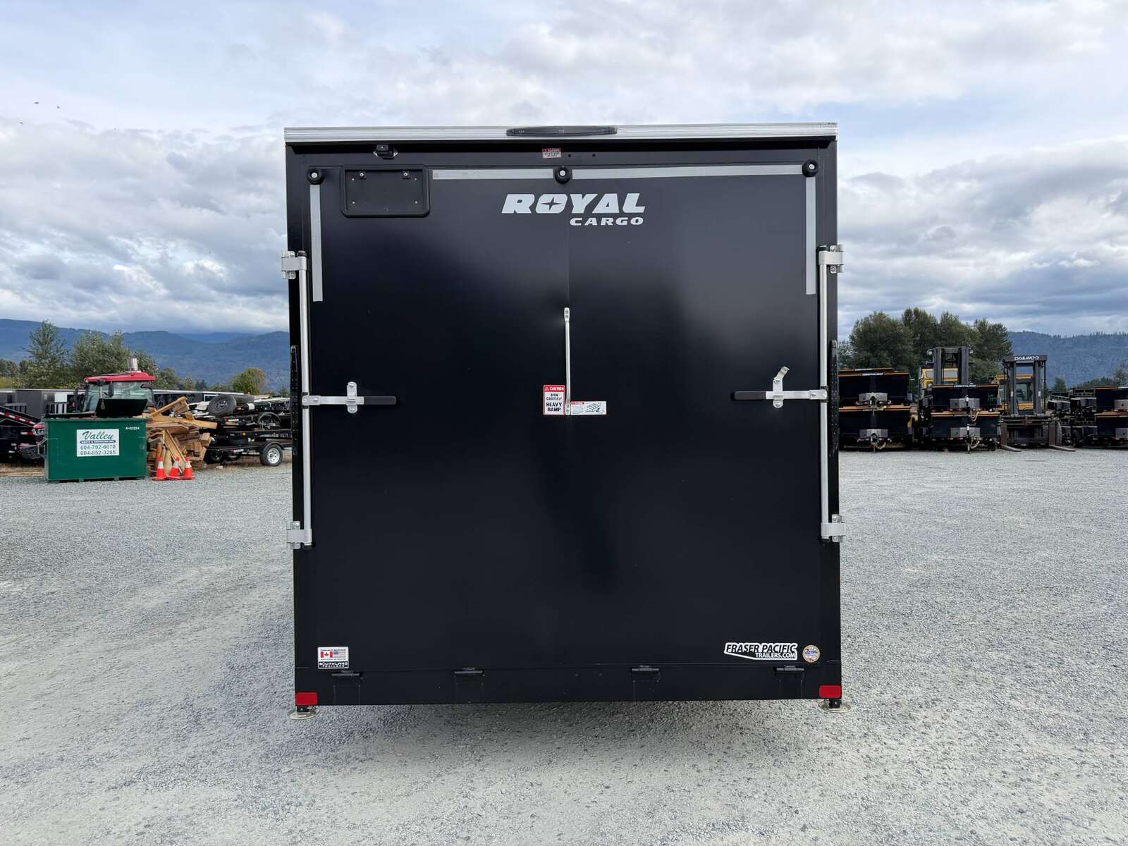 Photo of Pre Owned Used 2026 Royal 7.5X16 V-NOSE RAMP DOOR EXTRA HEIGHT Cargo / Enclosed Trailer Black 7700lb GVW