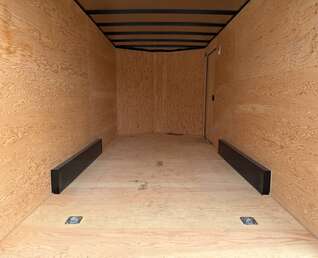 Thumbnail Photo of Pre Owned Used 2026 Royal 7.5X16 V-NOSE RAMP DOOR EXTRA HEIGHT Cargo / Enclosed Trailer Black 7700lb GVW