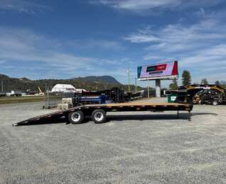 Thumbnail Photo of 2027 Southland 32' Gooseneck Equipment Flat Deck Trailer 38,000lbs w/ 12' Hydraulic Dovetail