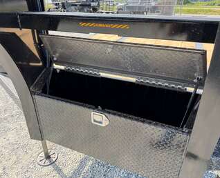 Thumbnail Photo of 2027 Southland 32' Gooseneck Equipment Flat Deck Trailer 38,000lbs w/ 12' Hydraulic Dovetail