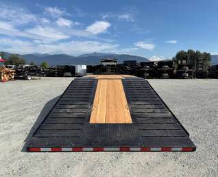 Thumbnail Photo of 2027 Southland 32' Gooseneck Equipment Flat Deck Trailer 38,000lbs w/ 12' Hydraulic Dovetail