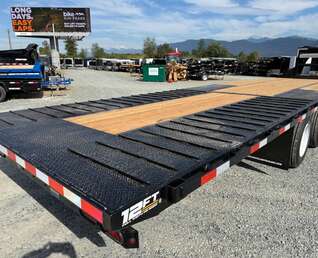 Thumbnail Photo of 2027 Southland 32' Gooseneck Equipment Flat Deck Trailer 38,000lbs w/ 12' Hydraulic Dovetail