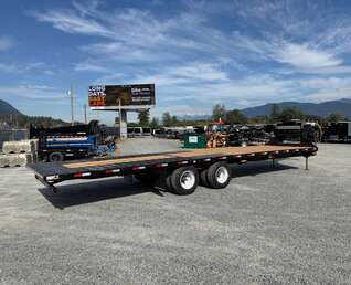 Thumbnail Photo of 2027 Southland 32' Gooseneck Equipment Flat Deck Trailer 38,000lbs w/ 12' Hydraulic Dovetail