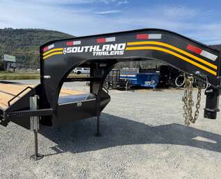 Thumbnail Photo of 2027 Southland 32' Gooseneck Equipment Flat Deck Trailer 38,000lbs w/ 12' Hydraulic Dovetail