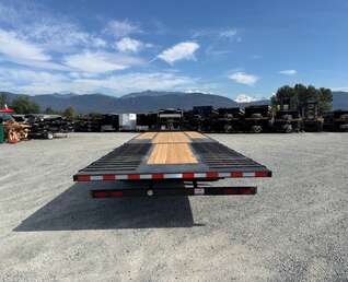 Thumbnail Photo of 2027 Southland 32' Gooseneck Equipment Flat Deck Trailer 38,000lbs w/ 12' Hydraulic Dovetail