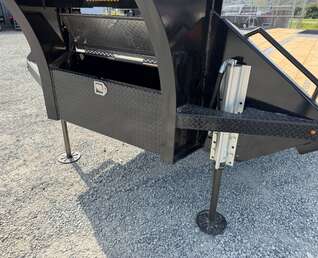 Thumbnail Photo of 2027 Southland 32' Gooseneck Equipment Flat Deck Trailer 38,000lbs w/ 12' Hydraulic Dovetail