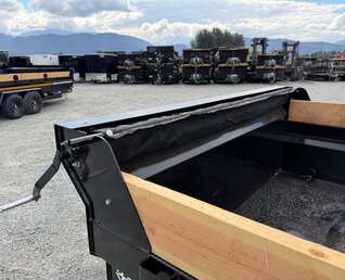 Thumbnail Photo of 2027 Southland 7x16 Dump Trailer 15,400lbs GVW with Tarp And Ramps (SL716-14K)