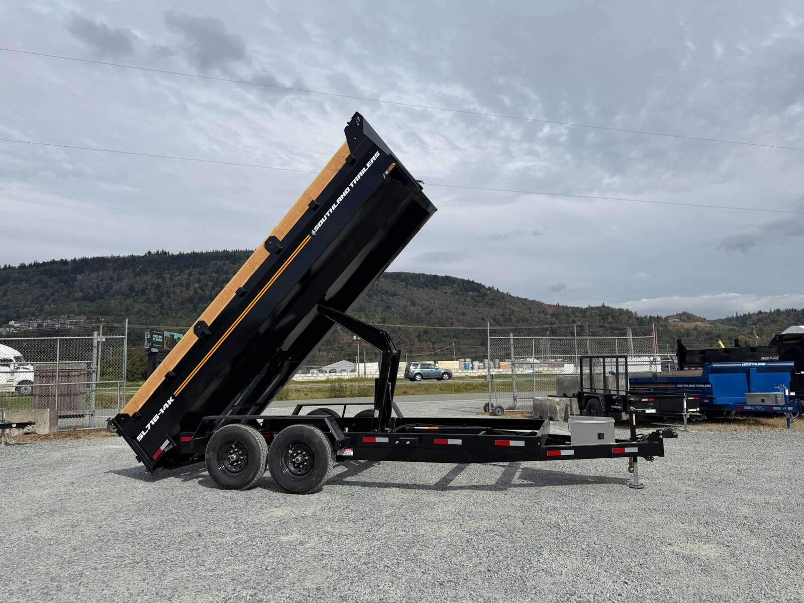 Photo of 2027 Southland 7x16 Dump Trailer 15,400lbs GVW with Tarp And Ramps (SL716-14K)