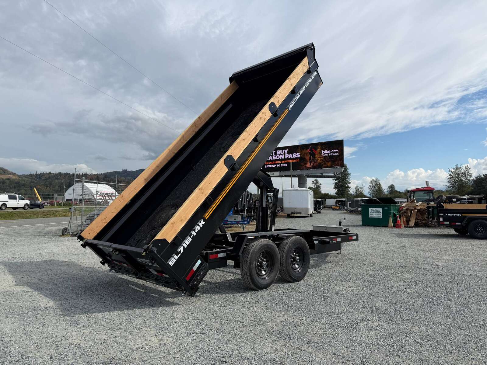 Photo of 2027 Southland 7x16 Dump Trailer 15,400lbs GVW with Tarp And Ramps (SL716-14K)