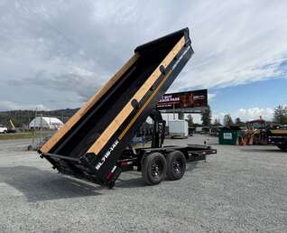 Thumbnail Photo of 2027 Southland 7x16 Dump Trailer 15,400lbs GVW with Tarp And Ramps (SL716-14K)
