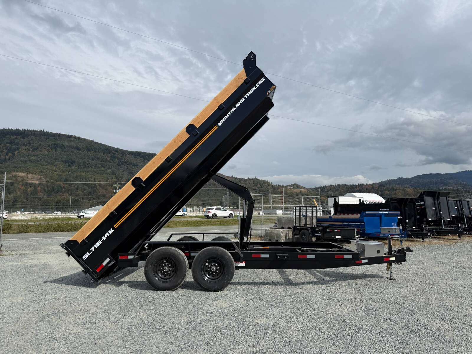 Photo of 2027 Southland 7x16 Dump Trailer 15,400lbs GVW with Tarp And Ramps (SL716-14K)