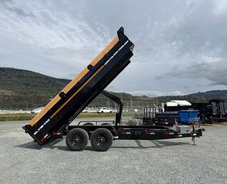 Thumbnail Photo of 2027 Southland 7x16 Dump Trailer 15,400lbs GVW with Tarp And Ramps (SL716-14K)