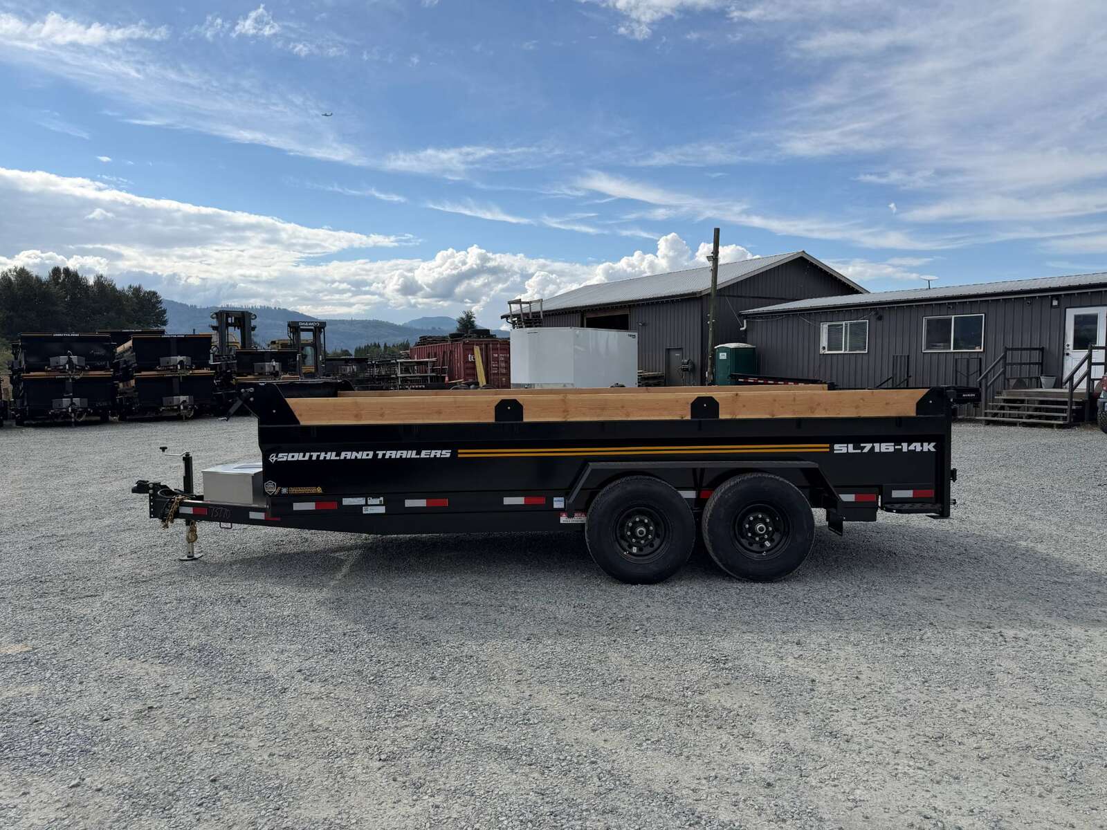 Photo of 2027 Southland 7x16 Dump Trailer 15,400lbs GVW with Tarp And Ramps (SL716-14K)