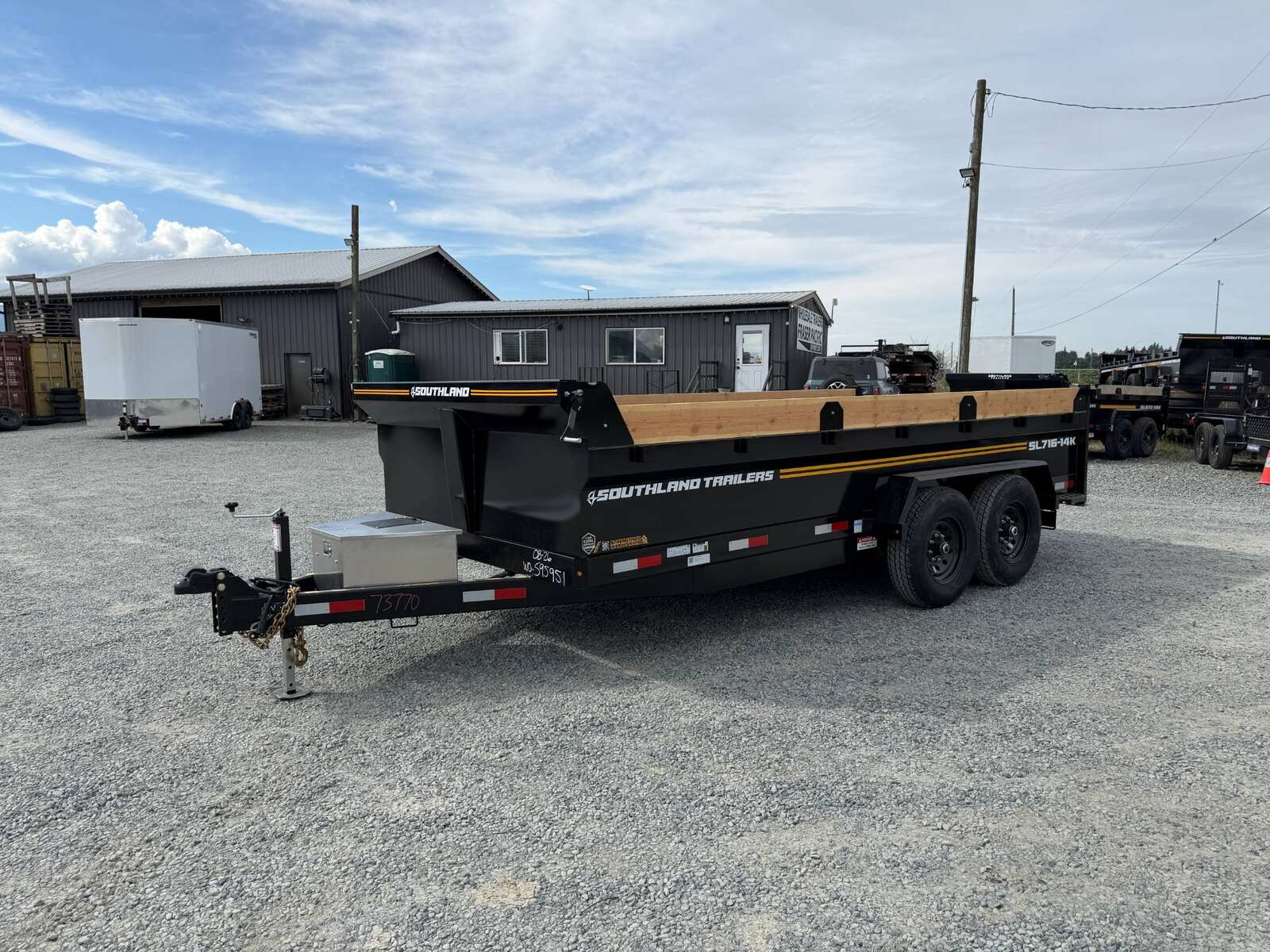 Photo of 2027 Southland 7x16 Dump Trailer 15,400lbs GVW with Tarp And Ramps (SL716-14K)