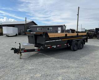 Thumbnail Photo of 2027 Southland 7x16 Dump Trailer 15,400lbs GVW with Tarp And Ramps (SL716-14K)