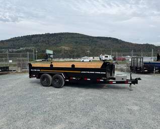 Thumbnail Photo of 2027 Southland 7x16 Dump Trailer 15,400lbs GVW with Tarp And Ramps (SL716-14K)