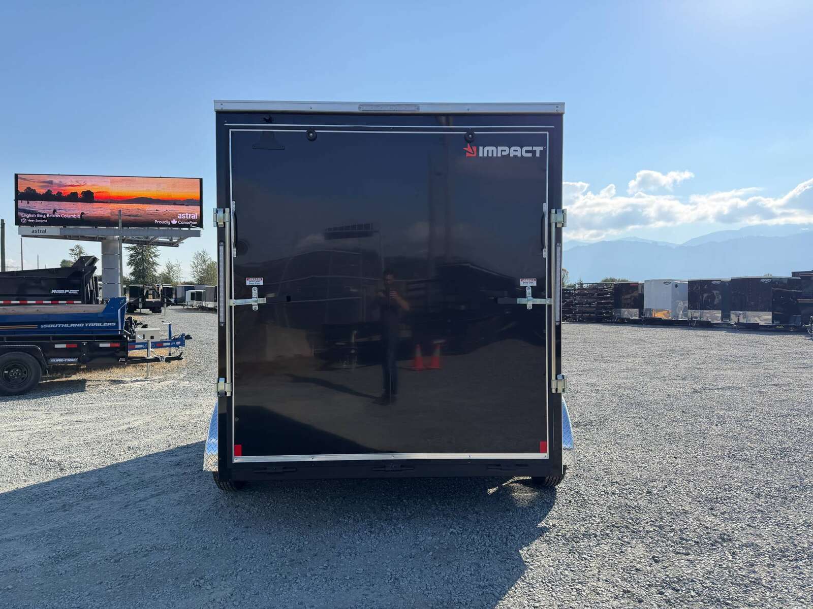 Photo of 2027 Impact Quake 7x12 Cargo Enclosed Trailer Tandem Axle 7000lb GVW / POLYCOR Black Exterior / Extra Height w/ Ramp Door