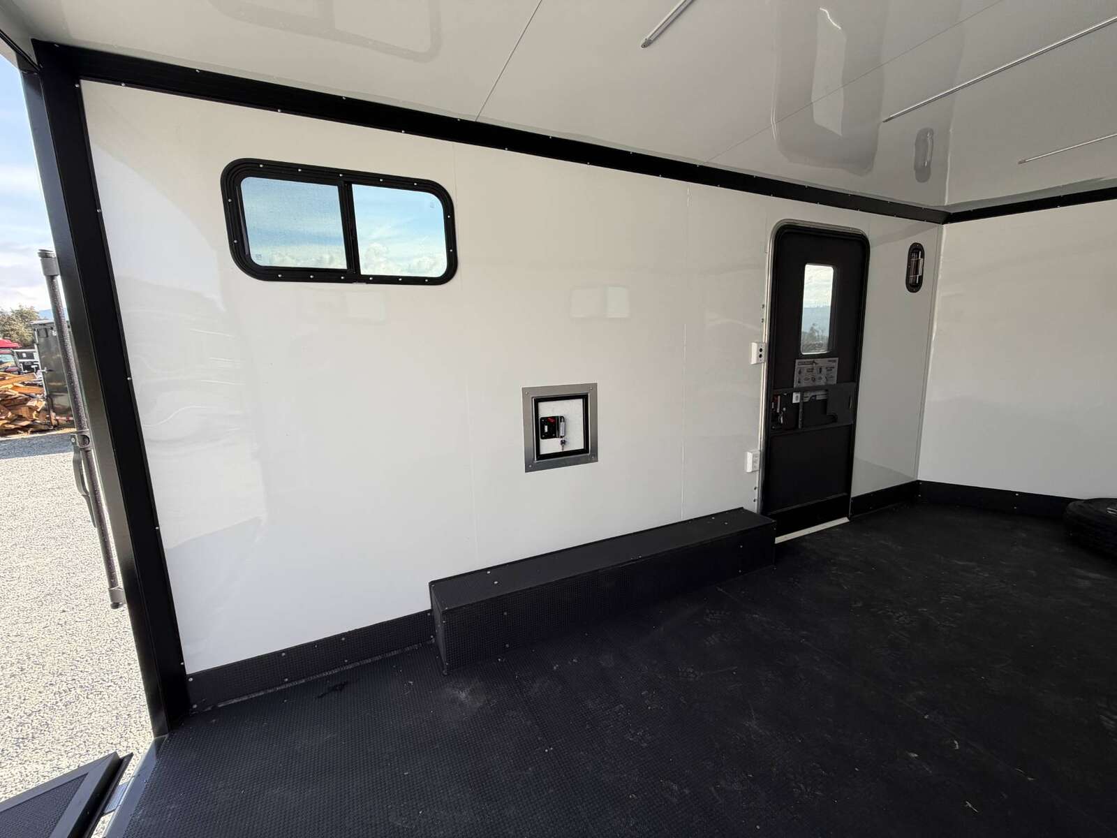 Photo of 2027 Royal 8.5x16 V Nose Cargo Enclosed Trailer Camping Package Black w/ Blackout Pkg, Insulated, Ramp Door, White Walls, 2x Windows, Polycor & More!