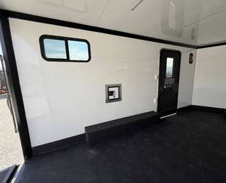 Thumbnail Photo of 2027 Royal 8.5x16 V Nose Cargo Enclosed Trailer Camping Package Black w/ Blackout Pkg, Insulated, Ramp Door, White Walls, 2x Windows, Polycor & More!