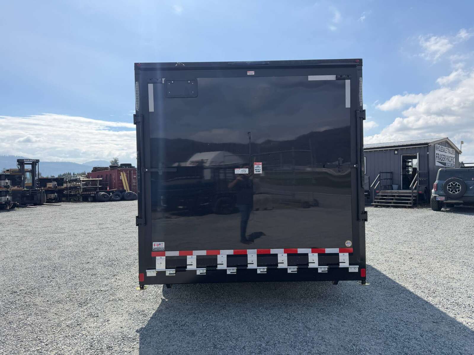 Photo of 2027 Royal 8.5x16 V Nose Cargo Enclosed Trailer Camping Package Black w/ Blackout Pkg, Insulated, Ramp Door, White Walls, 2x Windows, Polycor & More!
