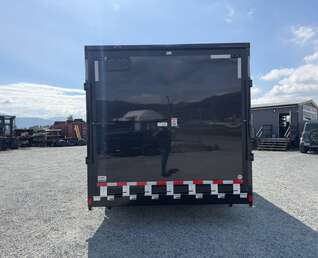 Thumbnail Photo of 2027 Royal 8.5x16 V Nose Cargo Enclosed Trailer Camping Package Black w/ Blackout Pkg, Insulated, Ramp Door, White Walls, 2x Windows, Polycor & More!
