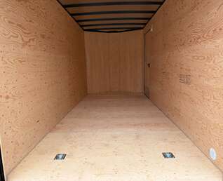 Thumbnail Photo of 2027 Royal 7x16 Enclosed Cargo Trailer V Nose Ramp Door White 7700lb GVW Extra Height (GSR)