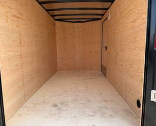 Thumbnail Photo of 2027 Royal Cargo 6x12 V Nose Cargo / Enclosed Trailer Ramp Door Red Tandem Axle 7700lb GVW (GSR)