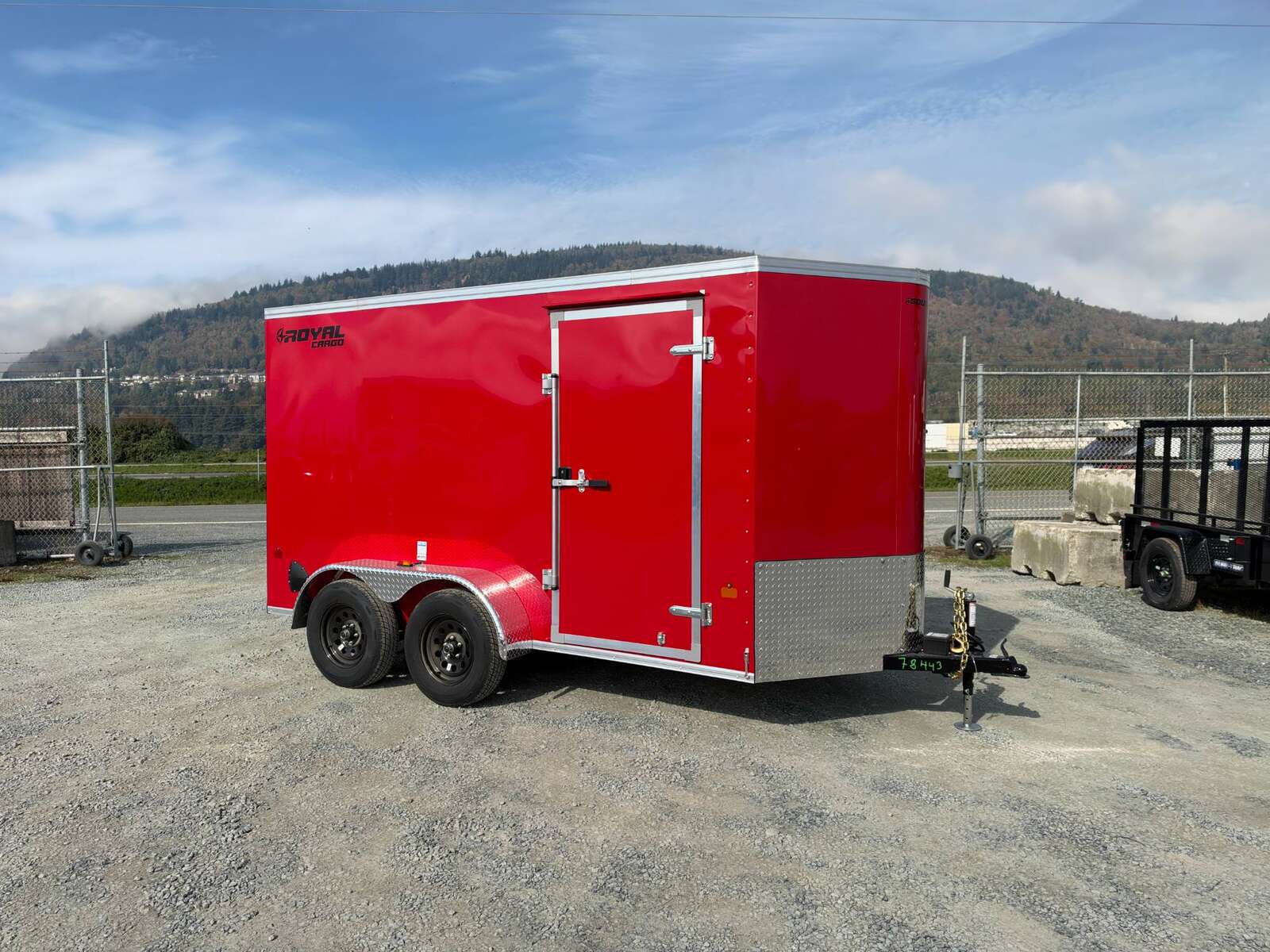 Photo of 2027 Royal Cargo 6x12 V Nose Cargo / Enclosed Trailer Ramp Door Red Tandem Axle 7700lb GVW (GSR)