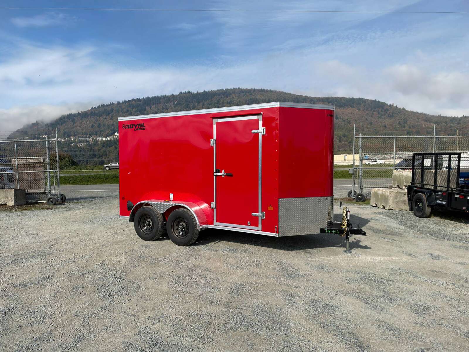 Photo of 2027 Royal Cargo 6x12 V Nose Cargo / Enclosed Trailer Ramp Door Red Tandem Axle 7700lb GVW (GSR)