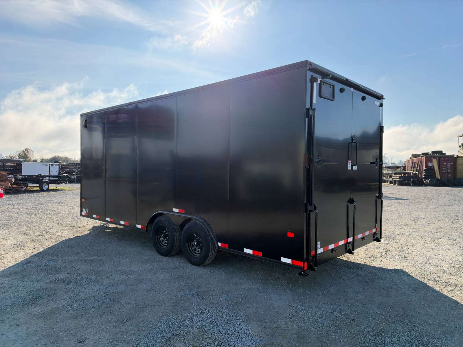 Photo of 2027 Royal Cargo BLACKOUT Package 8.5x20 +V Nose 11,400lb Cargo / Enclosed Trailer Car Hauler Extra Height Ramp Door Black (GSR)