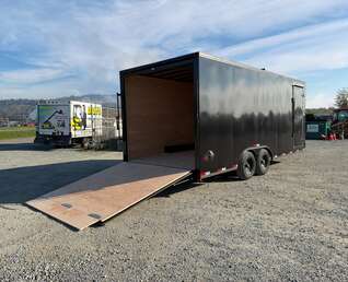 Thumbnail Photo of 2027 Royal Cargo BLACKOUT Package 8.5x20 +V Nose 11,400lb Cargo / Enclosed Trailer Car Hauler Extra Height Ramp Door Black (GSR)