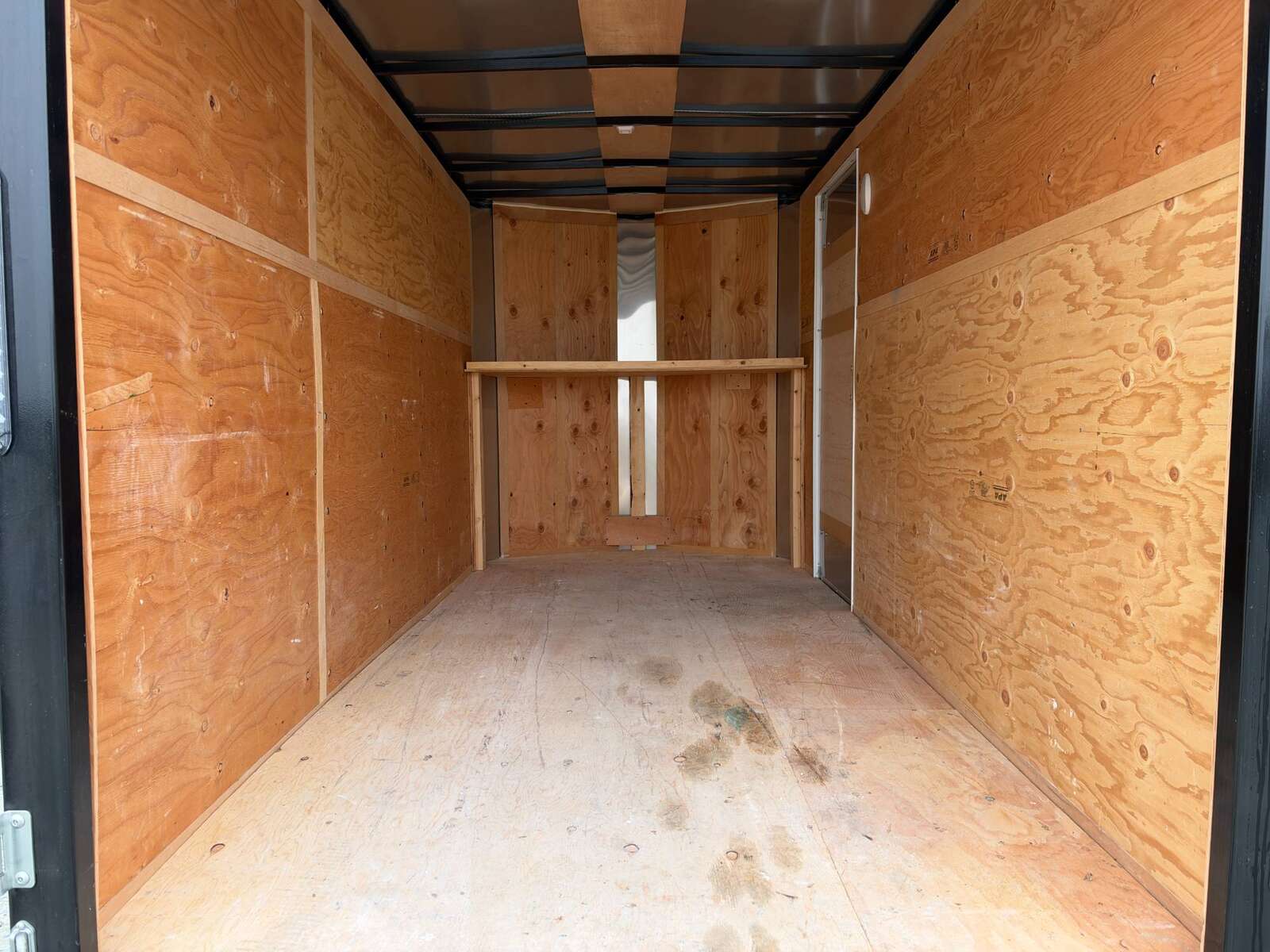 Photo of Pre Owned Used 2021 Mirage Cargo Enclosed V Nose Trailer 6x12 White w/ Barn Doors 7000lb GVW