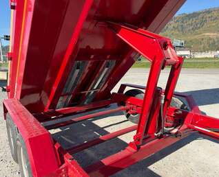 Thumbnail Photo of 2027 Southland 7x14 Dump Trailer 15,400lbs GVW with Tarp And Ramps RED (SL714-14K)