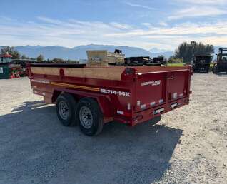 Thumbnail Photo of 2027 Southland 7x14 Dump Trailer 15,400lbs GVW with Tarp And Ramps RED (SL714-14K)