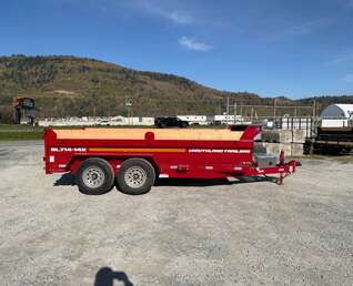 Thumbnail Photo of 2027 Southland 7x14 Dump Trailer 15,400lbs GVW with Tarp And Ramps RED (SL714-14K)