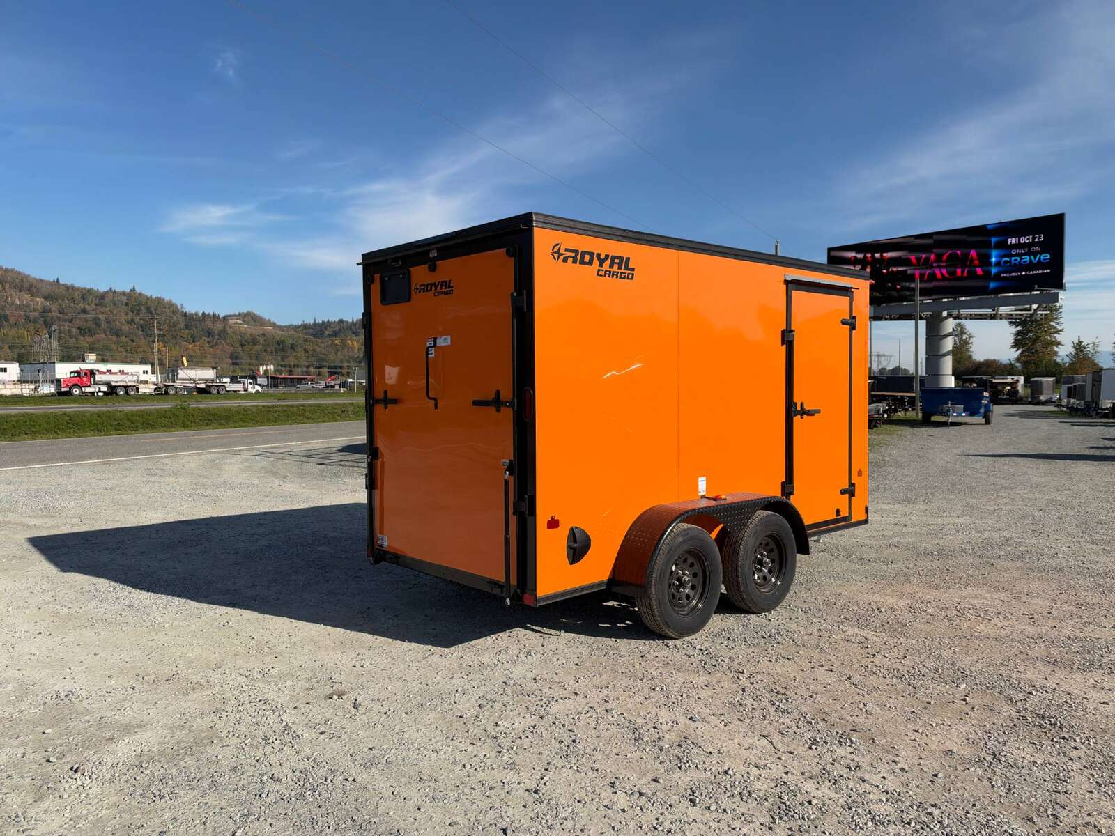 Photo of 2027 Royal Cargo 6x12 V Nose Cargo / Enclosed Trailer Orange Ramp Door w/ Blackout Package Tandem Axle 7700lb GVW (GSR)