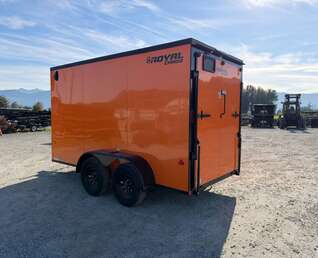 Thumbnail Photo of 2027 Royal Cargo 6x12 V Nose Cargo / Enclosed Trailer Orange Ramp Door w/ Blackout Package Tandem Axle 7700lb GVW (GSR)