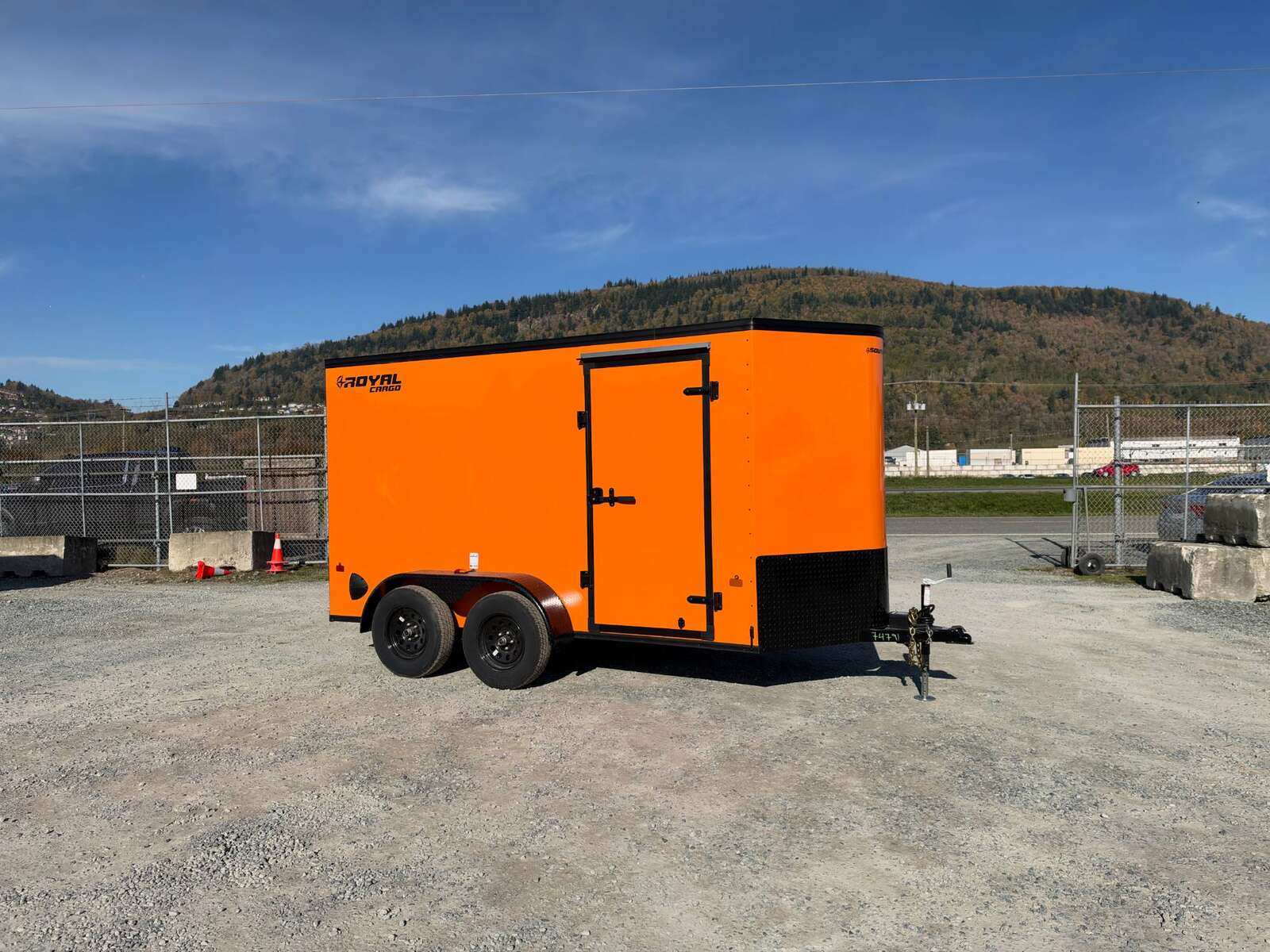 Photo of 2027 Royal Cargo 6x12 V Nose Cargo / Enclosed Trailer Orange Ramp Door w/ Blackout Package Tandem Axle 7700lb GVW (GSR)