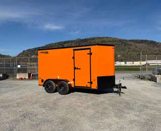 Thumbnail Photo of 2027 Royal Cargo 6x12 V Nose Cargo / Enclosed Trailer Orange Ramp Door w/ Blackout Package Tandem Axle 7700lb GVW (GSR)