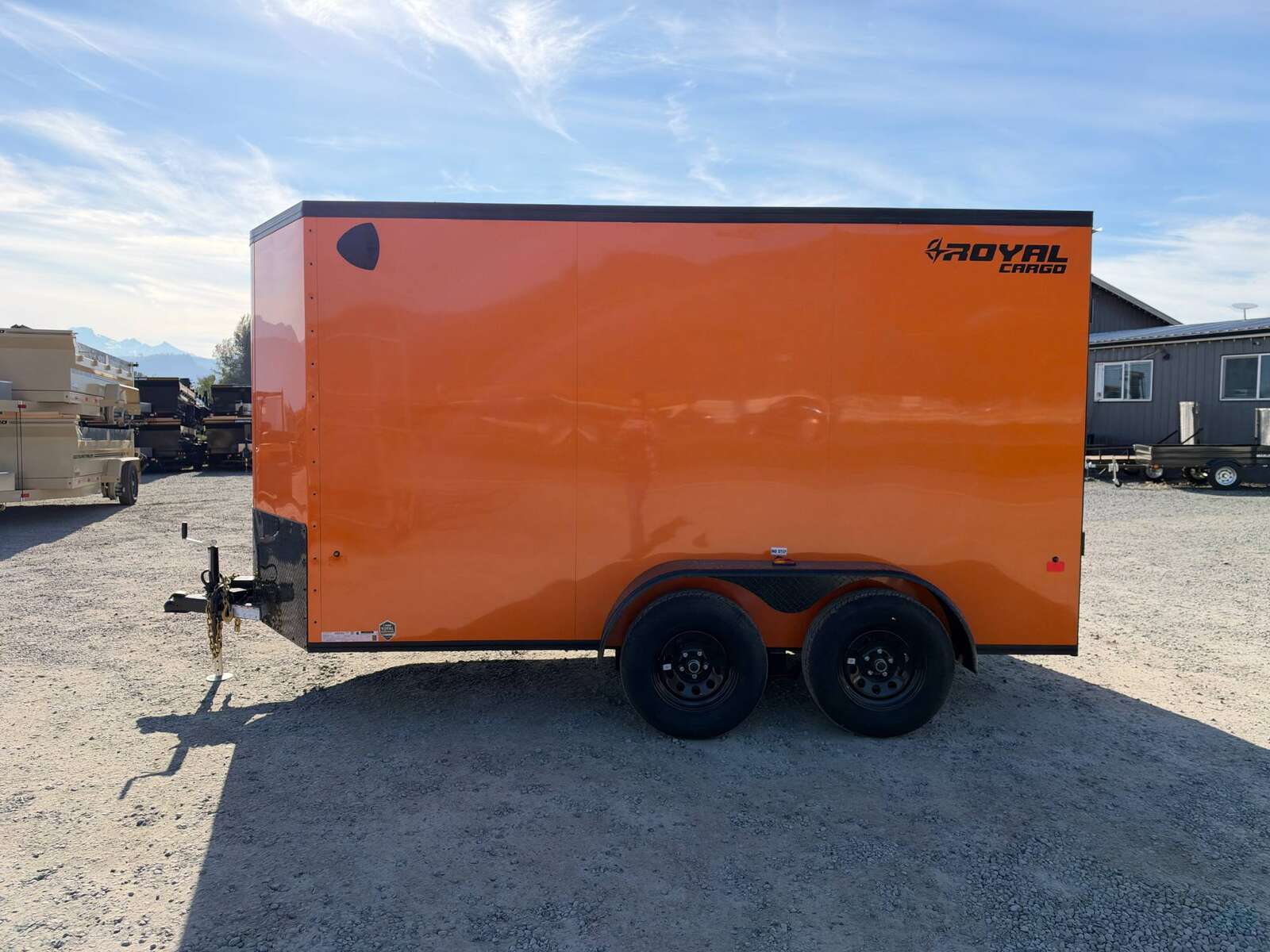 Photo of 2027 Royal Cargo 6x12 V Nose Cargo / Enclosed Trailer Orange Ramp Door w/ Blackout Package Tandem Axle 7700lb GVW (GSR)