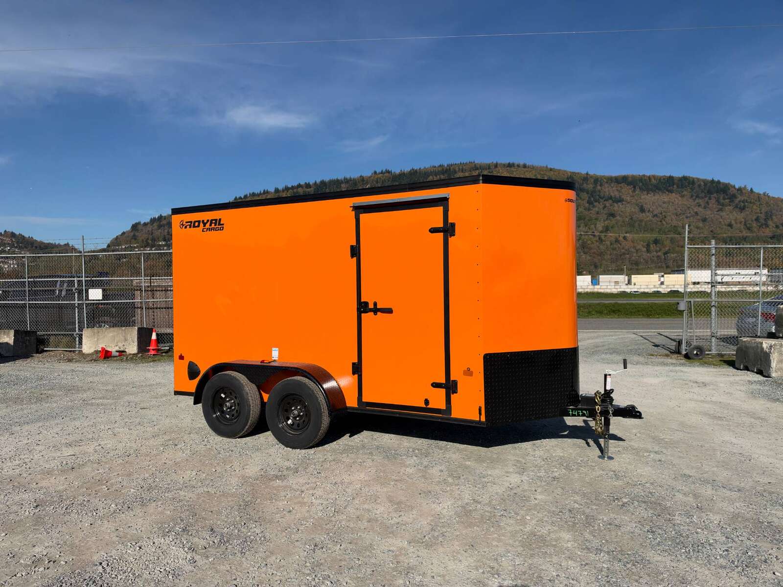 Photo of 2027 Royal Cargo 6x12 V Nose Cargo / Enclosed Trailer Orange Ramp Door w/ Blackout Package Tandem Axle 7700lb GVW (GSR)