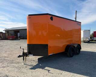 Thumbnail Photo of 2027 Royal Cargo 6x12 V Nose Cargo / Enclosed Trailer Orange Ramp Door w/ Blackout Package Tandem Axle 7700lb GVW (GSR)