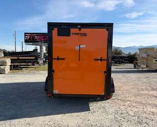 Thumbnail Photo of 2027 Royal Cargo 6x12 V Nose Cargo / Enclosed Trailer Orange Ramp Door w/ Blackout Package Tandem Axle 7700lb GVW (GSR)