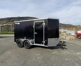 Thumbnail Photo of 2027 Royal Cargo 6x12 V Nose Cargo / Enclosed Trailer Ramp Door Black Tandem Axle 7700lb GVW (GSR)