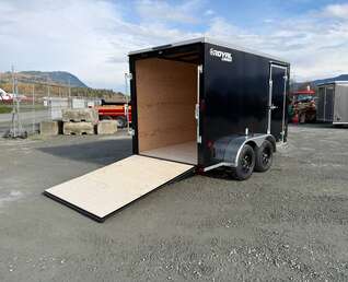 Thumbnail Photo of 2027 Royal Cargo 6x12 V Nose Cargo / Enclosed Trailer Ramp Door Black Tandem Axle 7700lb GVW (GSR)