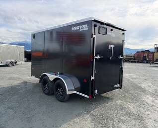 Thumbnail Photo of 2027 Royal Cargo 6x12 V Nose Cargo / Enclosed Trailer Ramp Door Black Tandem Axle 7700lb GVW (GSR)