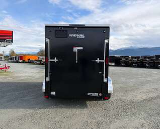 Thumbnail Photo of 2027 Royal Cargo 6x12 V Nose Cargo / Enclosed Trailer Ramp Door Black Tandem Axle 7700lb GVW (GSR)