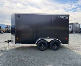 Thumbnail Photo of 2027 Royal Cargo 6x12 V Nose Cargo / Enclosed Trailer Ramp Door Black Tandem Axle 7700lb GVW (GSR)